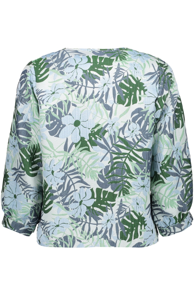 JASJE MET PRINT 55325 20 000600 LIGHT BLUE/GREEN